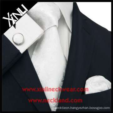 Good Quality Silk Woven Set Tie and Handkerchief Wedding Gifts